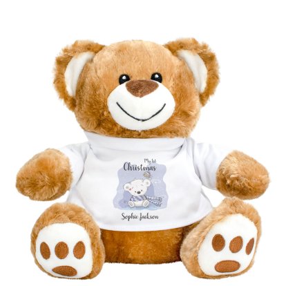 My 1st Christmas Teddy Personalised Teddy Bear