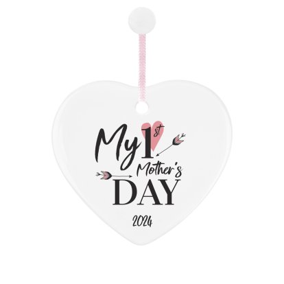 My 1st Mother's Day Personalised Ceramic Heart Keepsake