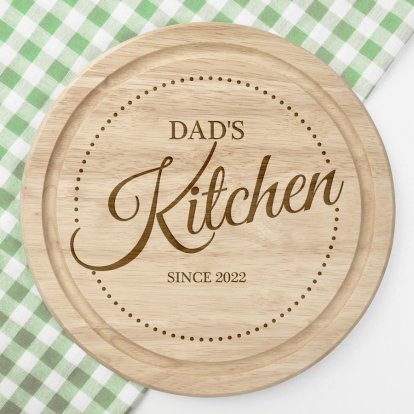 My Kitchen Personalised Round Chopping Board 