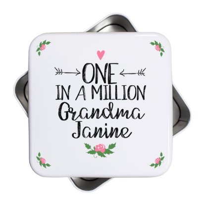 One In A Million Personalised Square Cake Tin