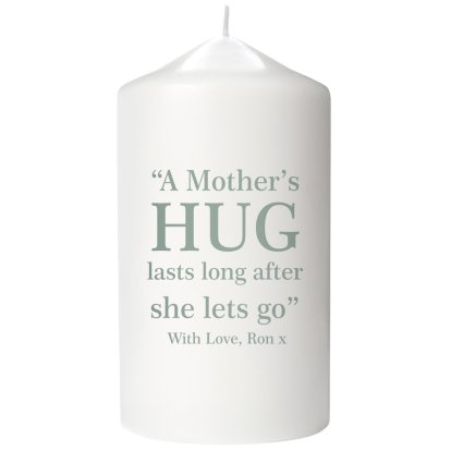 Personalise Candle - A Mother's Hug