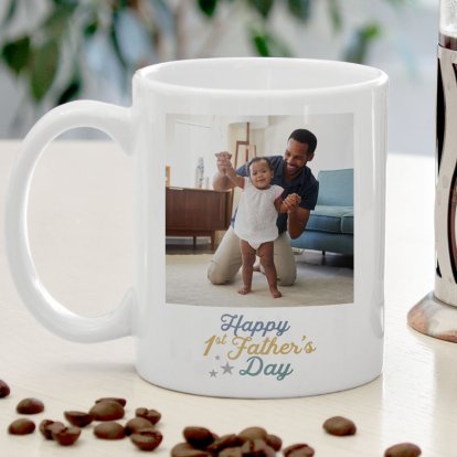 Personalised 1st Father's Day Photo Upload Mug 