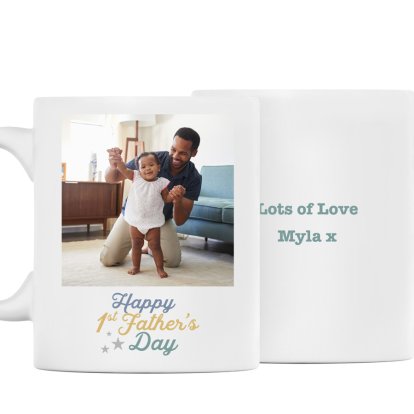Personalised 1st Father's Day Photo Upload Mug