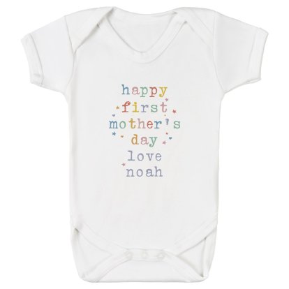 Personalised 1st Mother's Day Baby Bodysuit