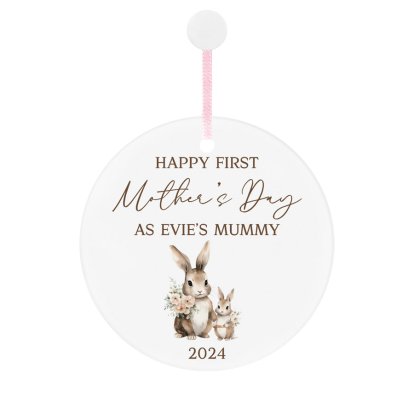 Personalised 1st Mother's Day Round Decoration