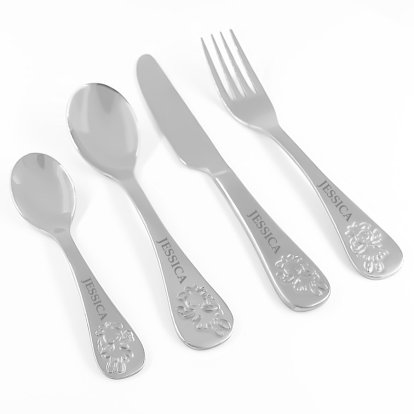 Personalised 4 Piece Fairy Cutlery Set 