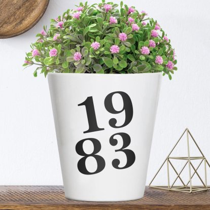 Personalised Anniversary Year Flower Pot