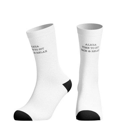 Personalised Any Text Socks 