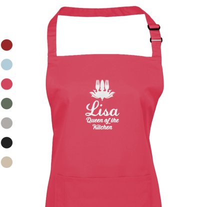 Personalised Apron for Her - Queen of the Kitchen