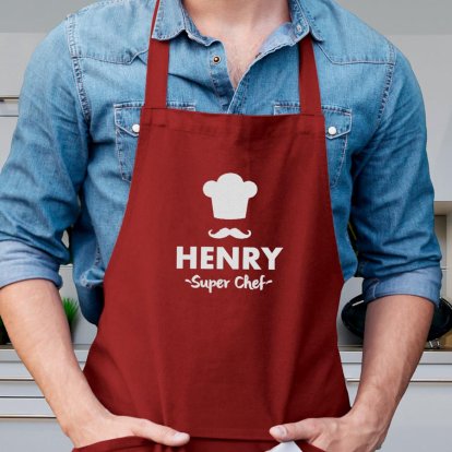Personalised Apron for Him - Super Chef