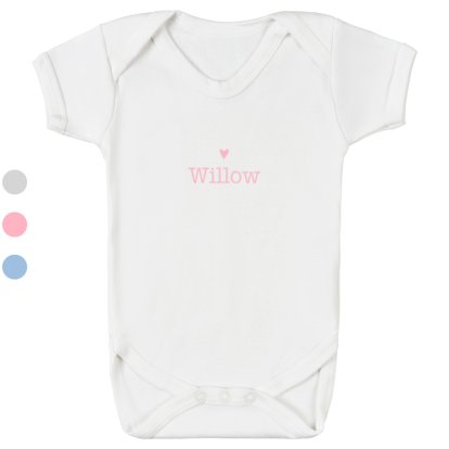 Personalised Baby Bodysuit for Girls
