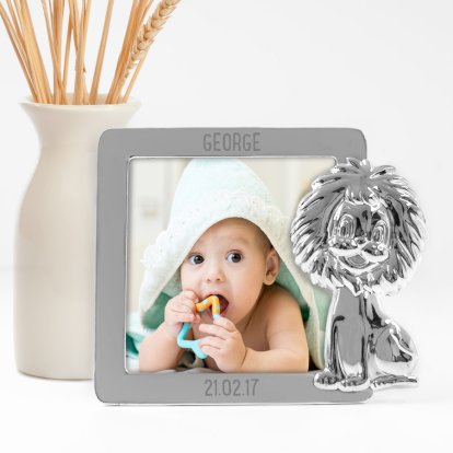 Personalised Baby Frame - Lion