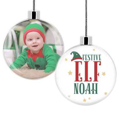 Personalised Baby Photo Bauble