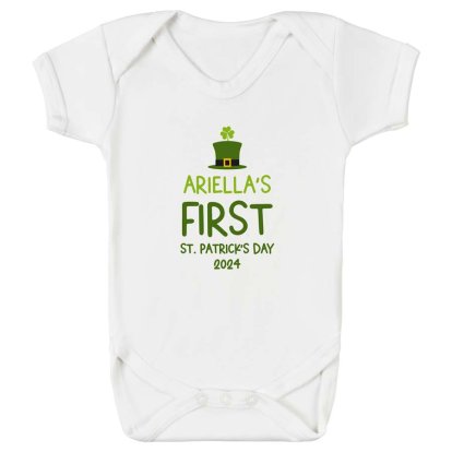 Personalised Baby's 1st St Patrick's Day Bodysuit