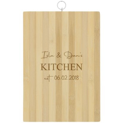 Personalised Bamboo Board with Hanging Hook