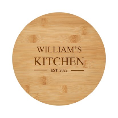 Personalised Bamboo Cheese Board - Established