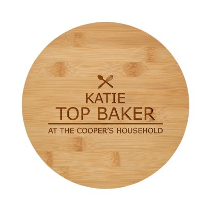 Personalised Bamboo Chopping Board - Best Baker