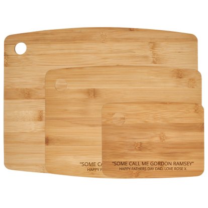 Personalised Bamboo Chopping Board - Call Me Chef