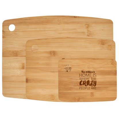 Personalised Bamboo Chopping Board - Home is…