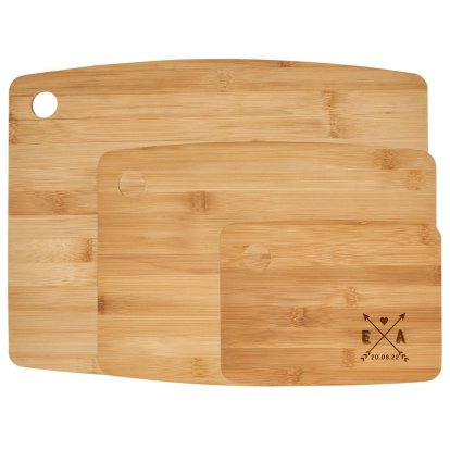 Personalised Bamboo Chopping Board - Love Arrows