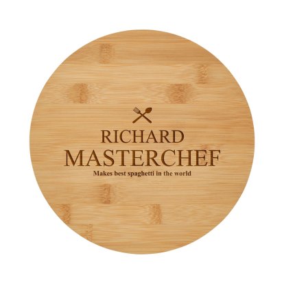 Personalised Bamboo Chopping Board - Master Chef
