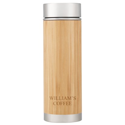 Personalised Bamboo Thermal Bottle