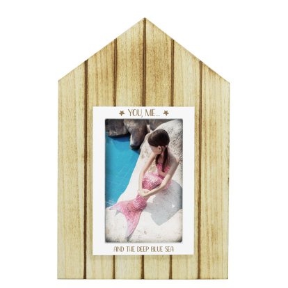 Personalised Beach Hut Photo Frame - You, Me...