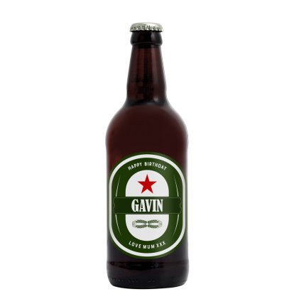 Personalised Beer - Classic Star