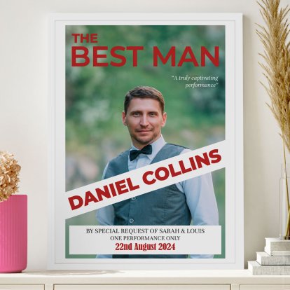 Personalised Best Man Framed Poster Print