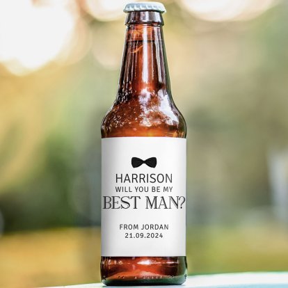 Personalised Best Man Proposal Beer