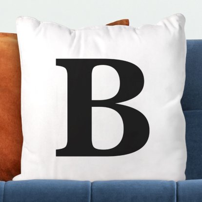 Personalised Big Initial Cushion Cover 