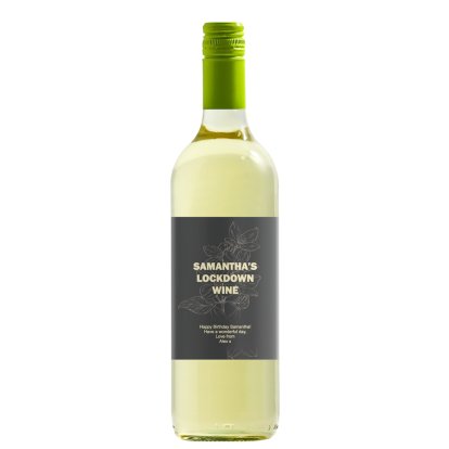 Personalised Birthday White Wine