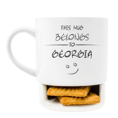 Personalised Biscuit Mug - Belongs To