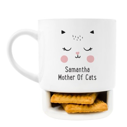 Personalised Biscuit Mug - Cats Lover