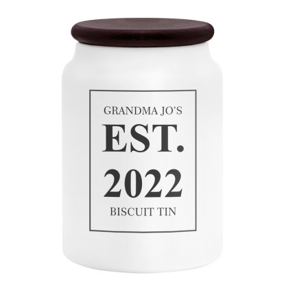 Personalised Biscuit Storage Jar - Birthdays