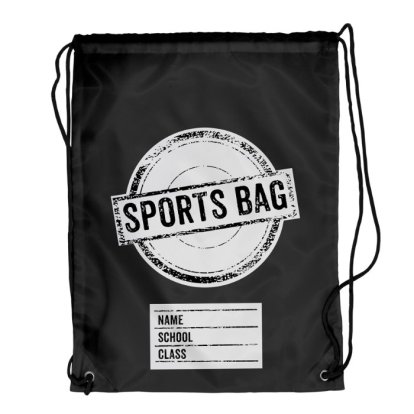 Personalised Black PE Bag