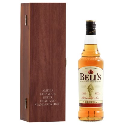 Personalised Box & Bell's Whisky