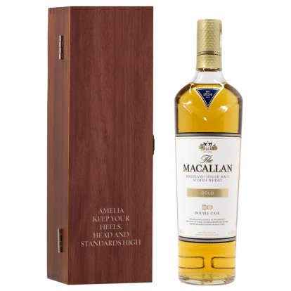 Personalised Box & The Macallan Gold Whisky