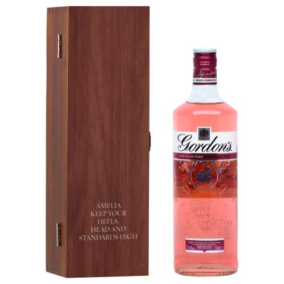 Personalised Box & Gordon's Pink Gin