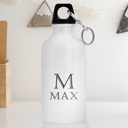 Personalised Boys Water Bottle - Initial and Name