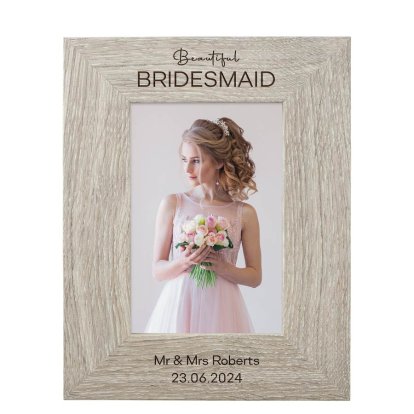 Personalised Bridesmaid Photo Frame