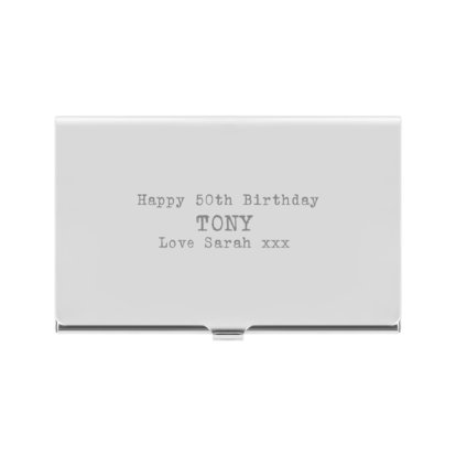Personalised Card Case