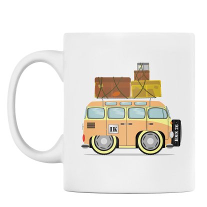 Personalised Camper Van Mugs - Colour Options 