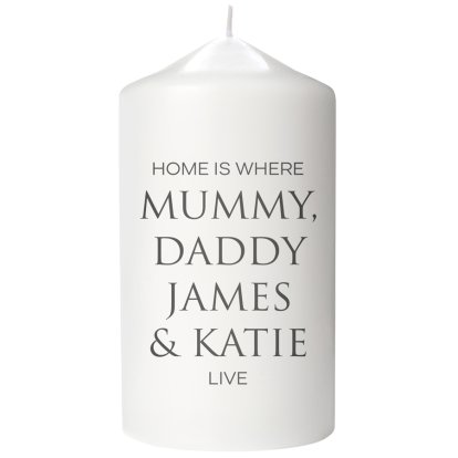 Personalised Candle - Family Members