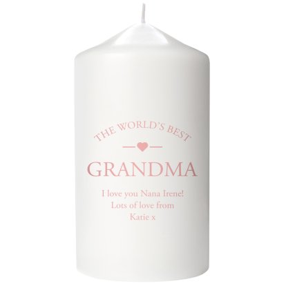 Personalised Candle for Her - World's Best