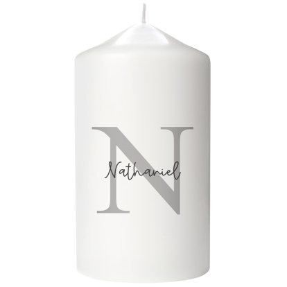 Personalised Candle - Subtle Initial & Name