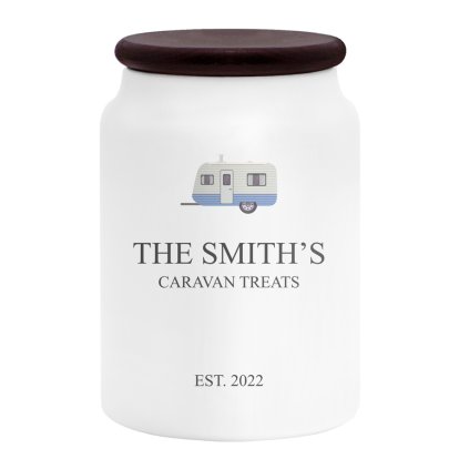 Personalised Caravan Storage Jar