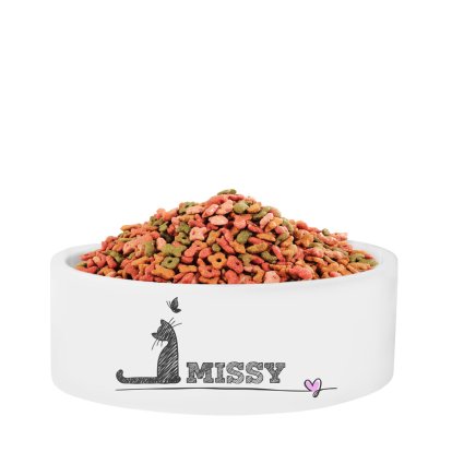 Personalised Cat Bowl - Missy