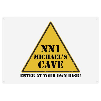 Personalised Cave Sign