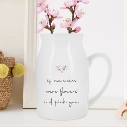 Personalised Ceramic Flower Jug Vase